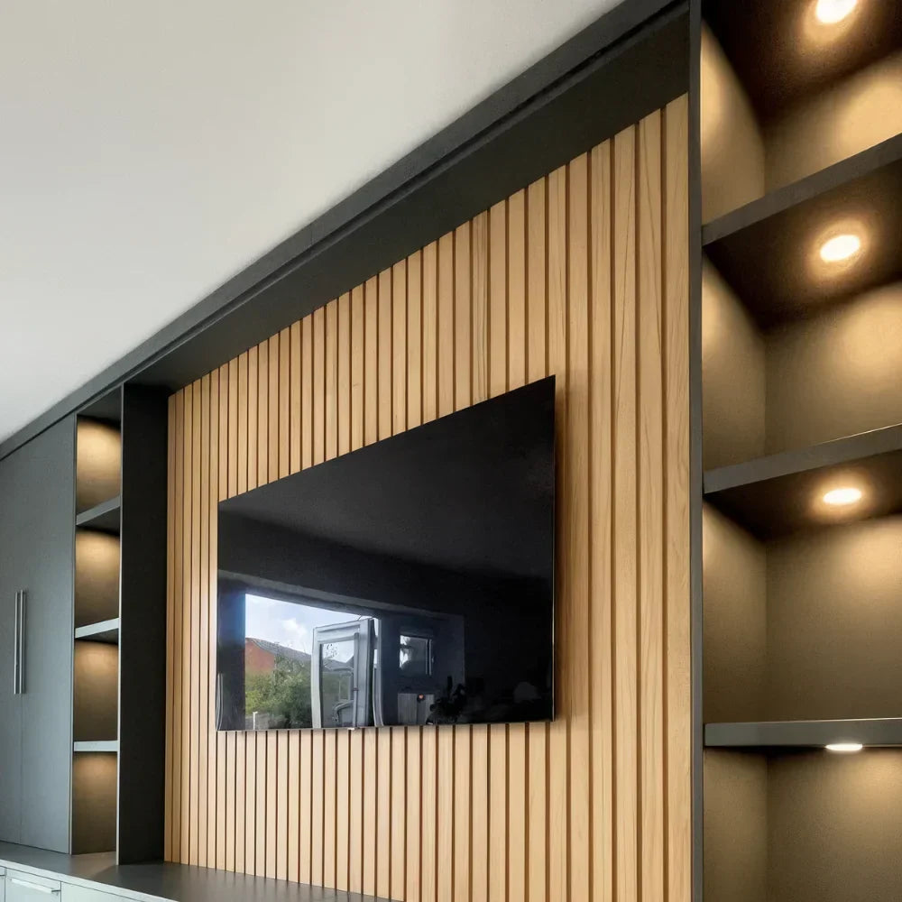 Panel acústico flexible de láminas – 270 × 110 cm