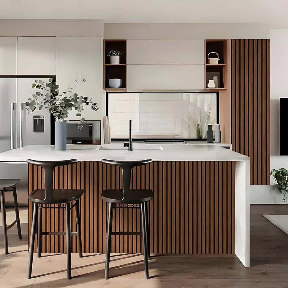 Panel acústico flexible de láminas – 270 × 110 cm 